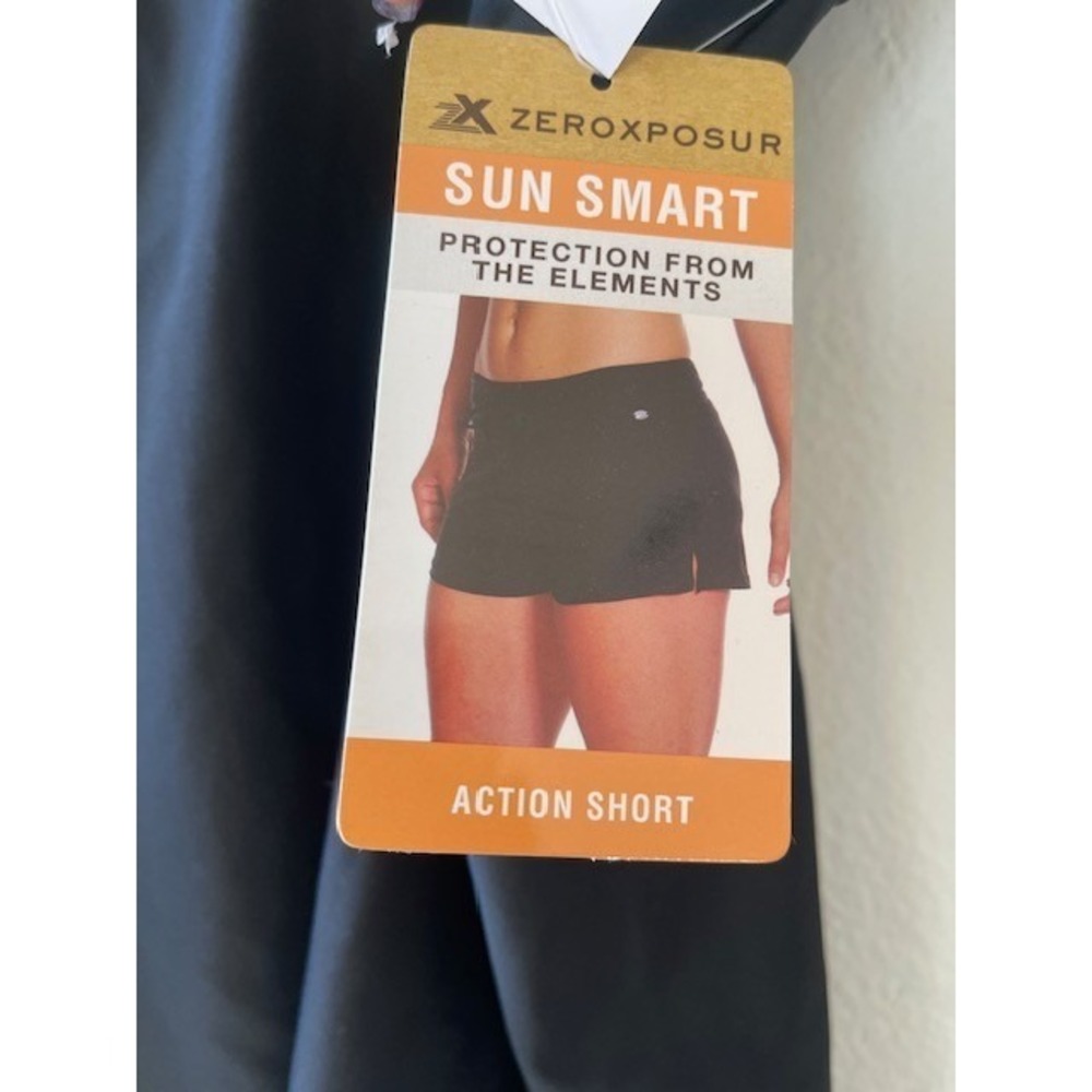 ZeroXposur Sun Smart Black Action short UPF 30+ Size 2x - Picture 2 of 3